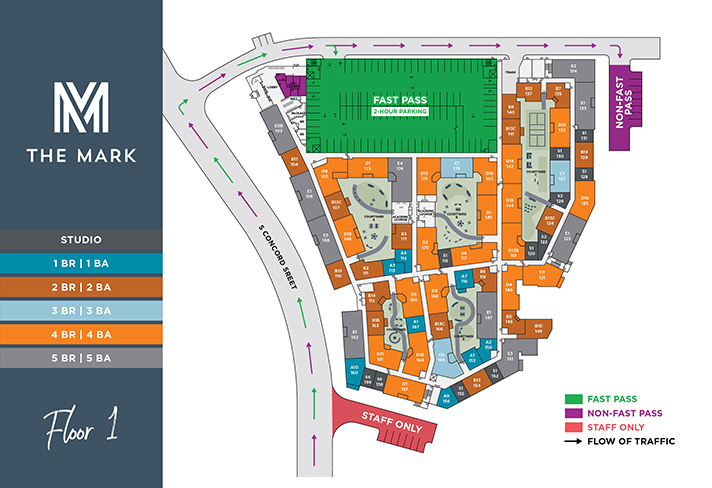 The Mark Knoxville move-in map
