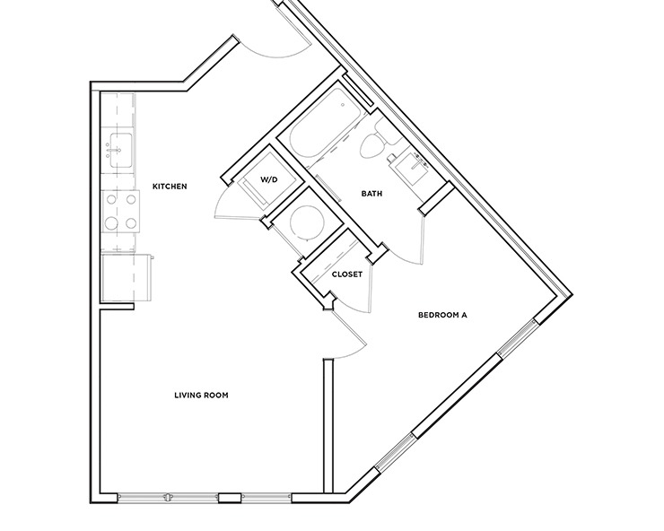 A9 - 1x1 Floor plan