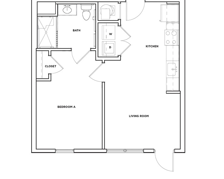 A7 - 1x1 Floor plan