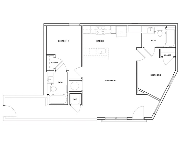 B10 - 2x2 Floor plan