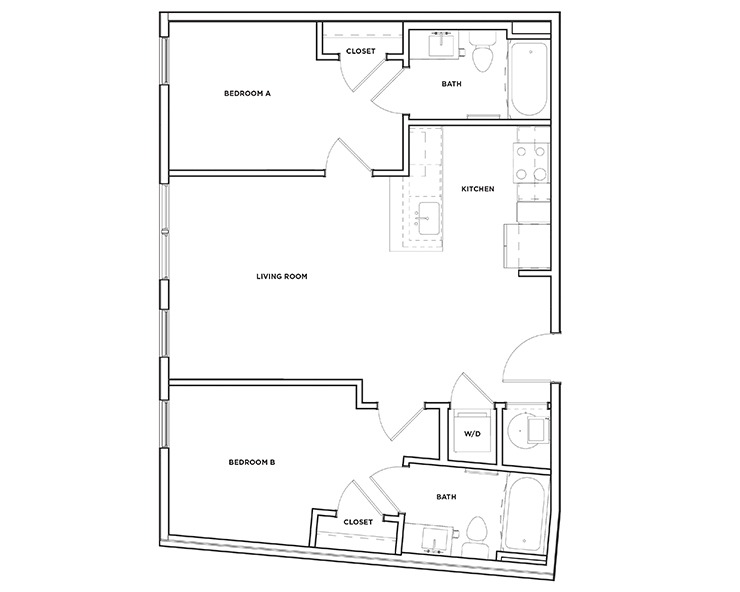 B11 - 2x2 Floor plan