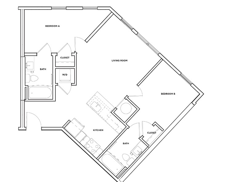 B4 - 2x2 Floor plan