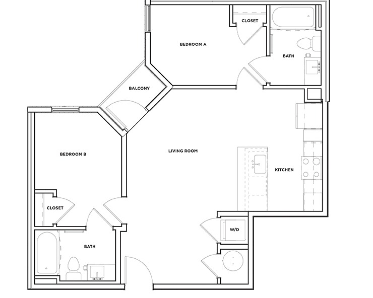 B5 - 2x2 Floor plan