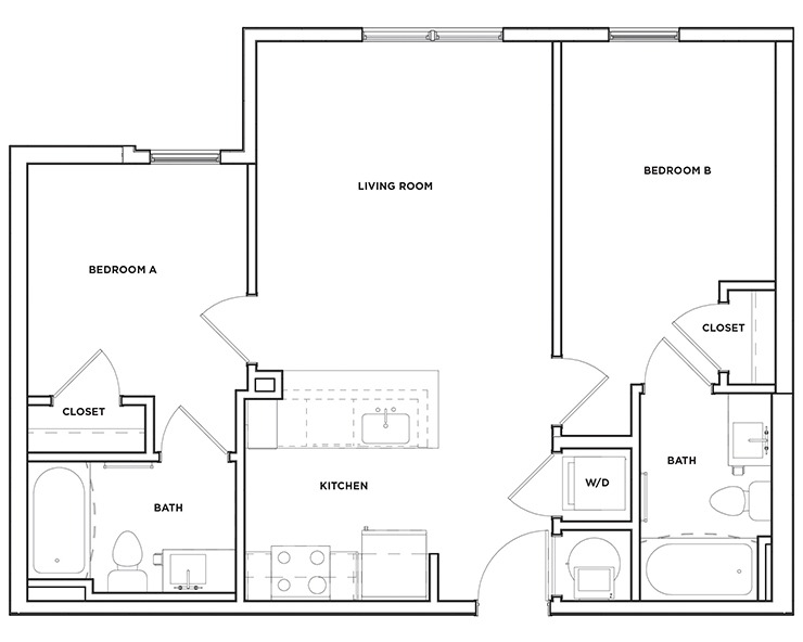 B9 - 2x2 Floor plan