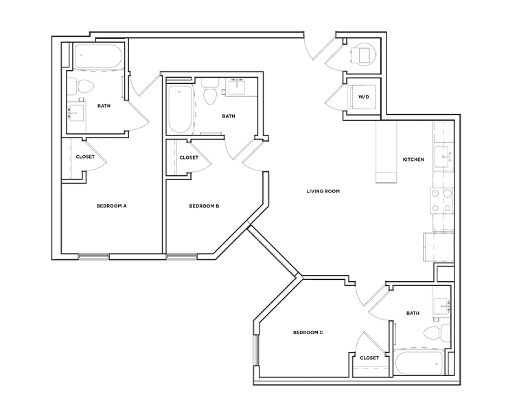 C2 - 3x3 Floor plan